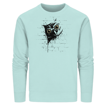 Lässige Street Art Eule - Organic Basic Unisex Sweatshirt