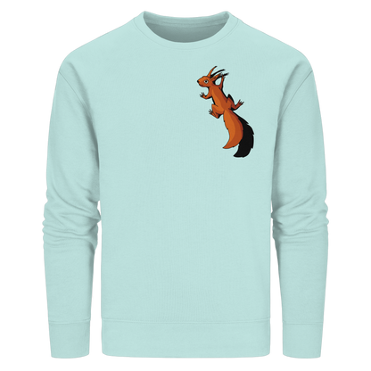 Süßes Eichhörnchen klettert - Organic Basic Unisex Sweatshirt