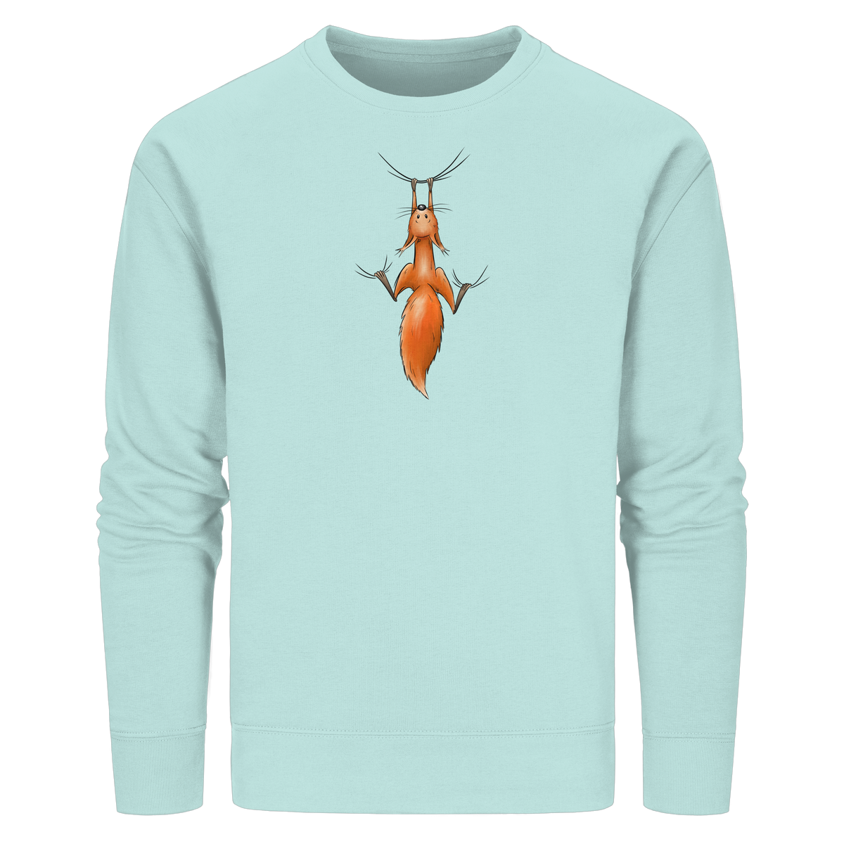 Rotes Eichhörnchen hängt ab - Organic Basic Unisex Sweatshirt