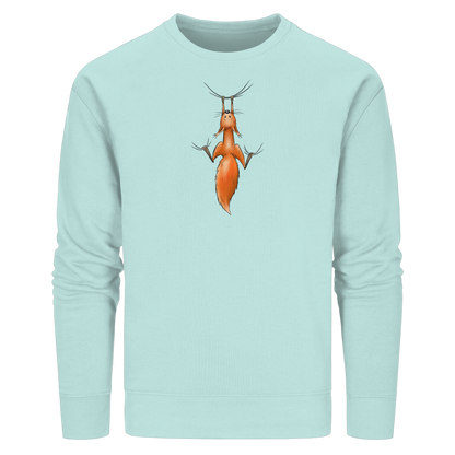 Rotes Eichhörnchen hängt ab - Organic Basic Unisex Sweatshirt