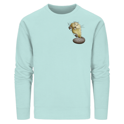 Lustiger frecher Biber - Organic Basic Unisex Sweatshirt