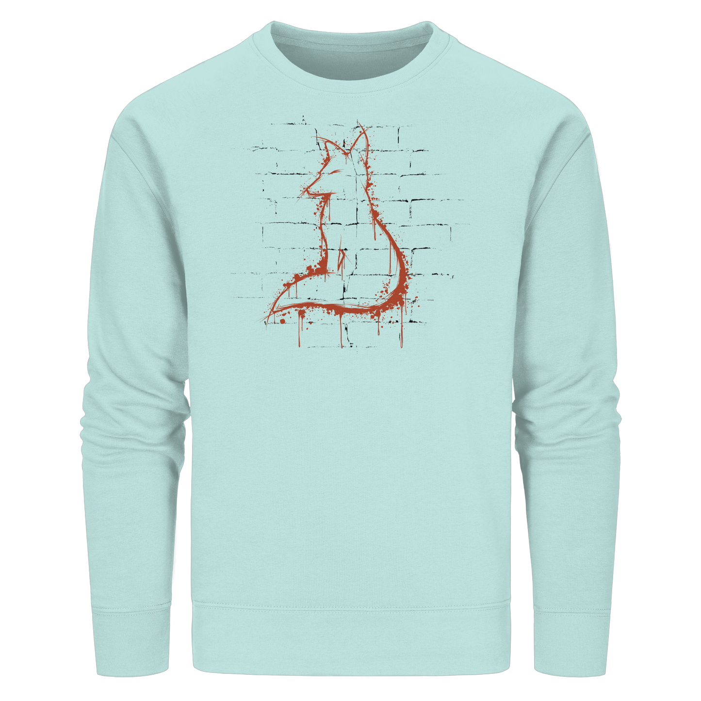Street Art Fuchs Silhouette - Organic Basic Unisex Sweatshirt