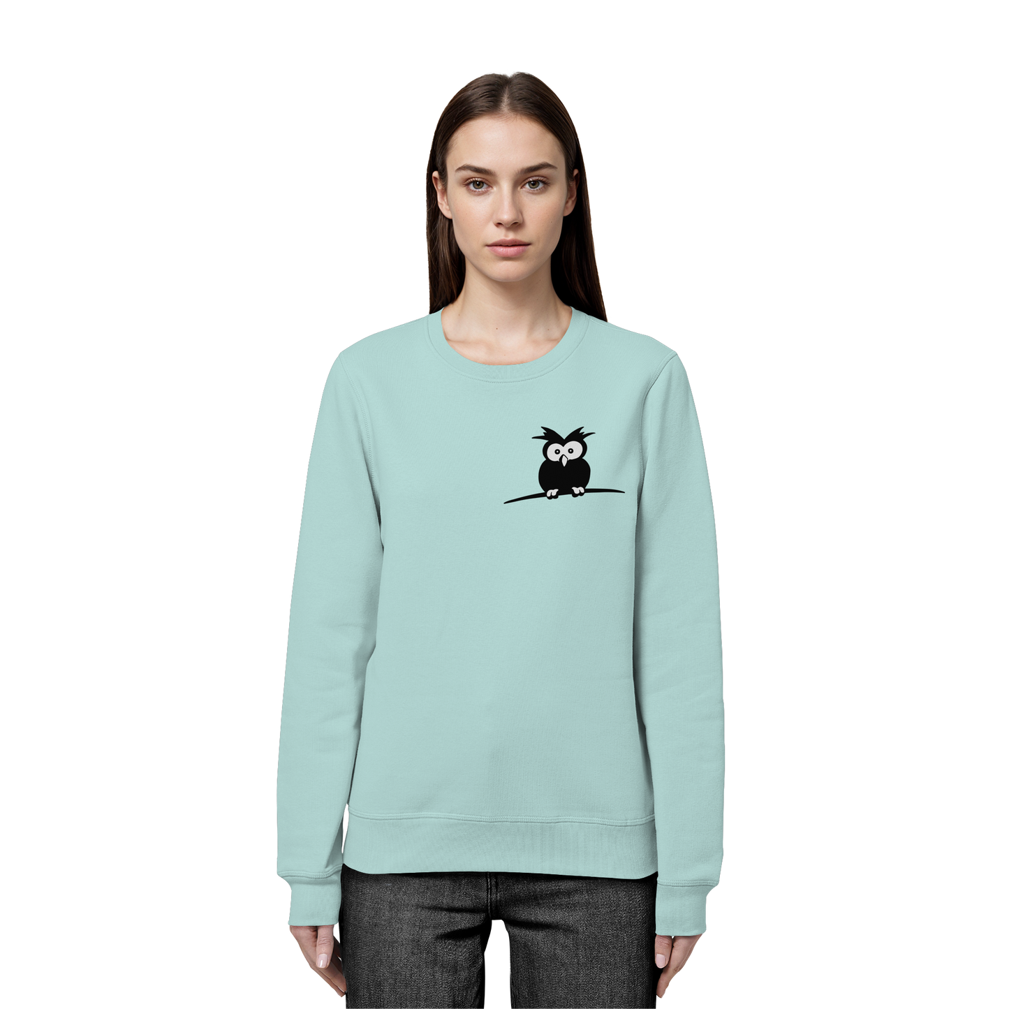 Kleine struppige Eule - Organic Basic Unisex Sweatshirt