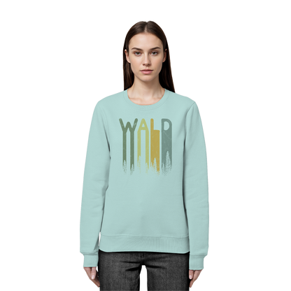Wald Retro Forst Schriftzug - Organic Basic Unisex Sweatshirt