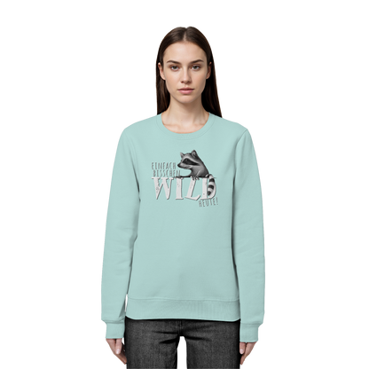 Bisschen wild heute! Waschbär - Organic Basic Unisex Sweatshirt