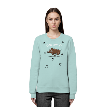 Sauwild wilde Sau | Wildschwein Keiler - Organic Basic Unisex Sweatshirt