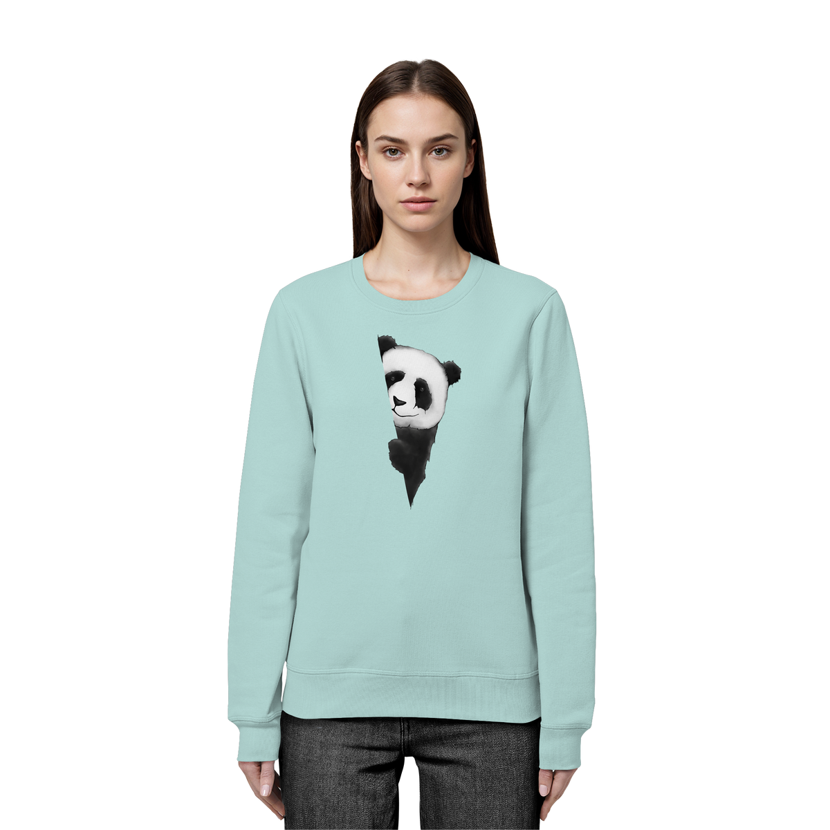 Panda Bär Illustration - Organic Basic Unisex Sweatshirt