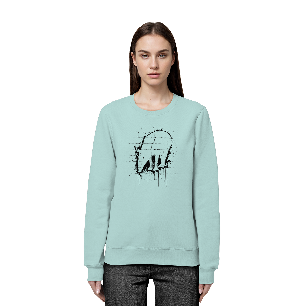 Urban Street Art Tapir Silhouette - Organic Basic Unisex Sweatshirt