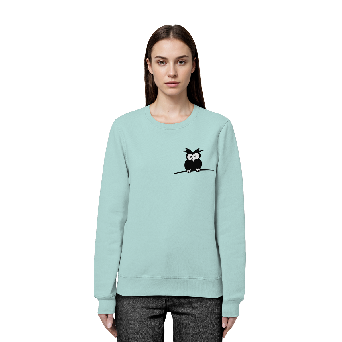 Kleine struppige Eule - Organic Basic Unisex Sweatshirt