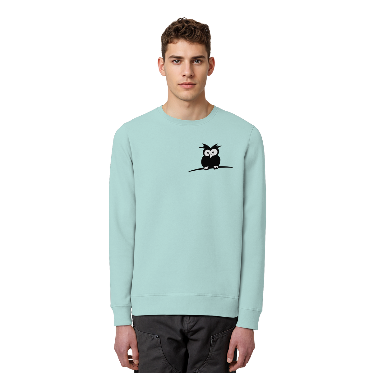 Kleine struppige Eule - Organic Basic Unisex Sweatshirt