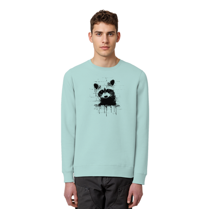 Funky Street Art Waschbär - Organic Basic Unisex Sweatshirt