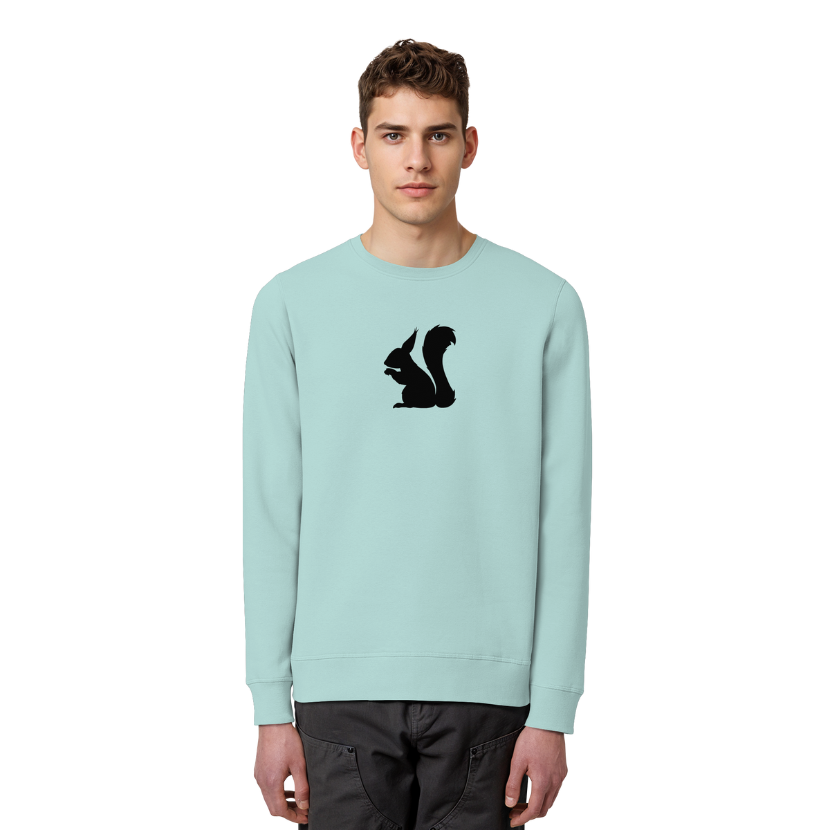 Eichhörnchen Silhouette - Organic Basic Unisex Sweatshirt