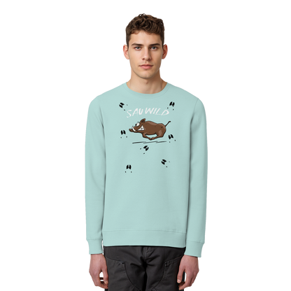 Sauwild wilde Sau | Wildschwein Keiler - Organic Basic Unisex Sweatshirt