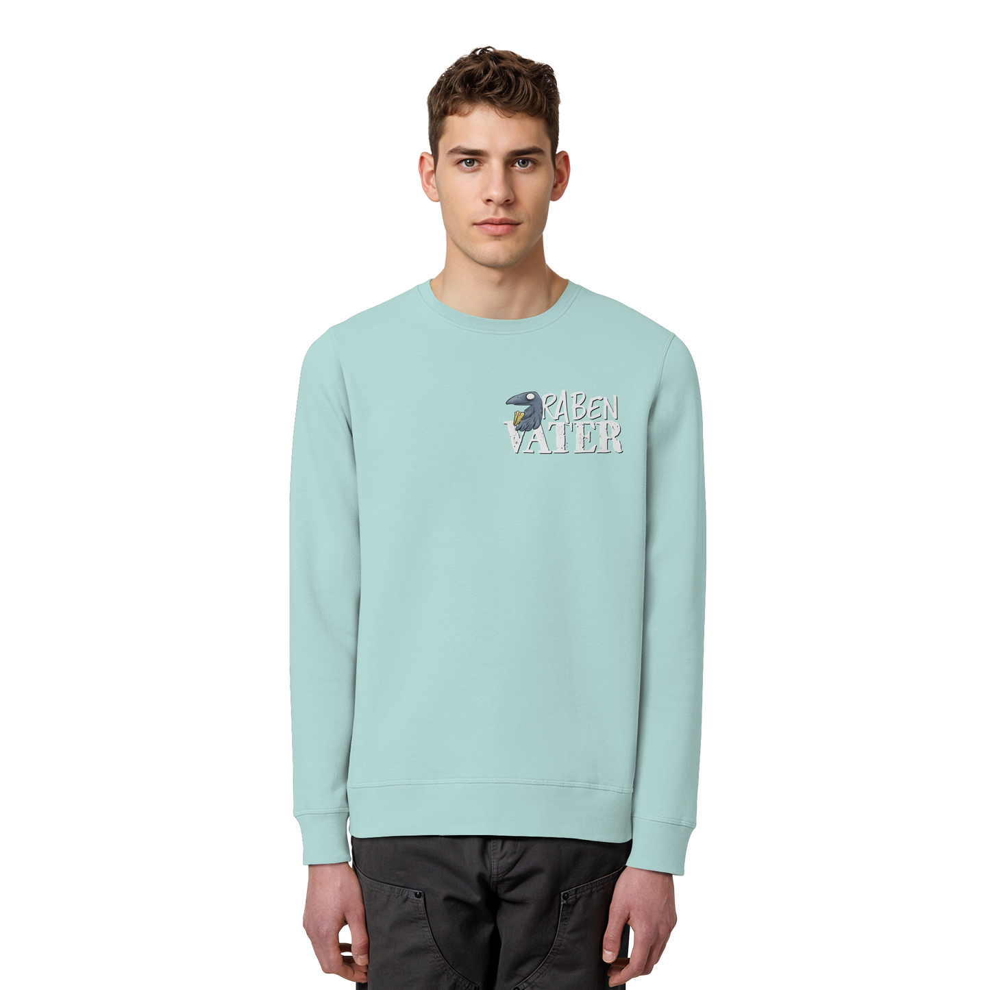 Rabenvater Krähenpapa - Organic Basic Unisex Sweatshirt