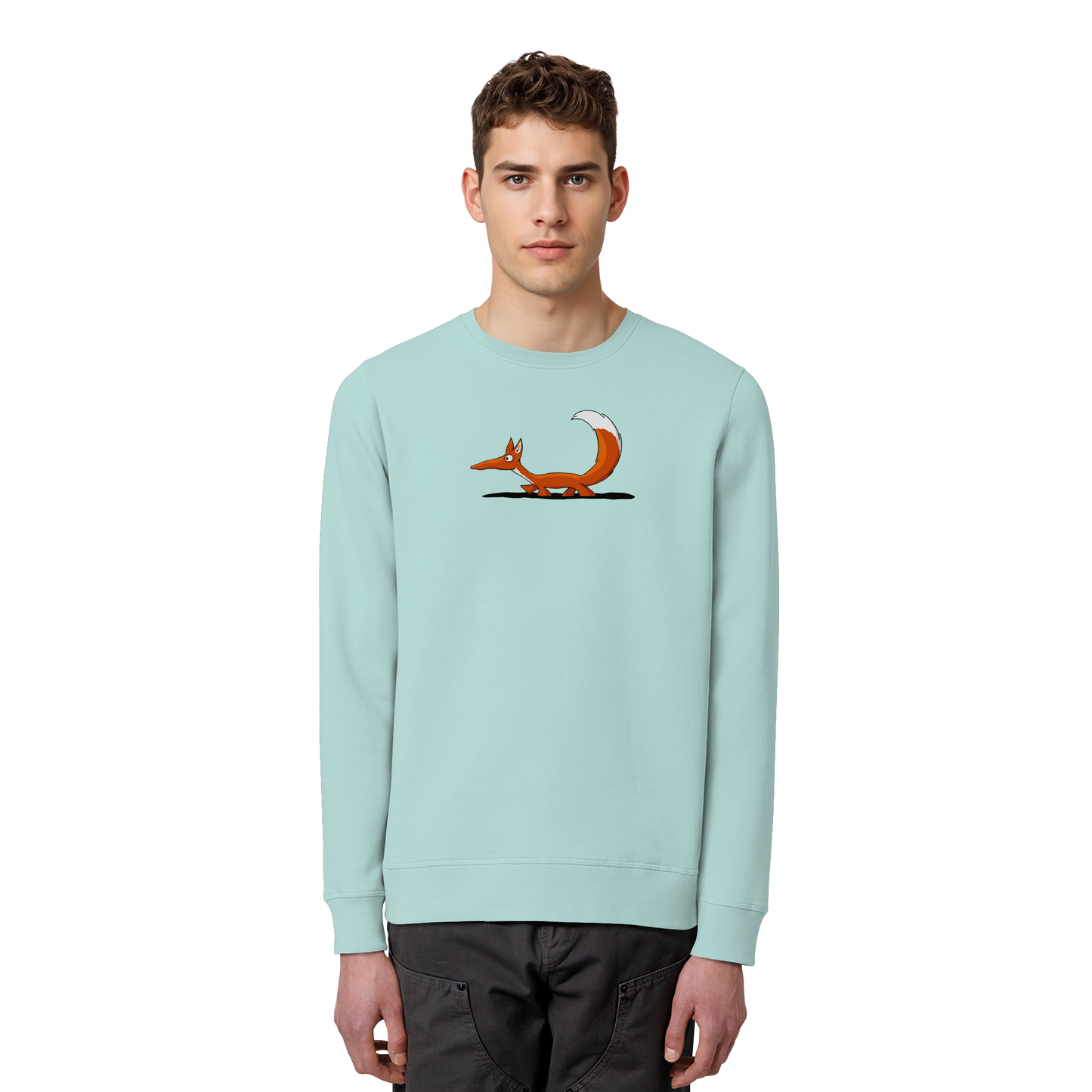 Lässiger cooler Fuchs | Mr. Fox, der Schleicher - Organic Basic Unisex Sweatshirt