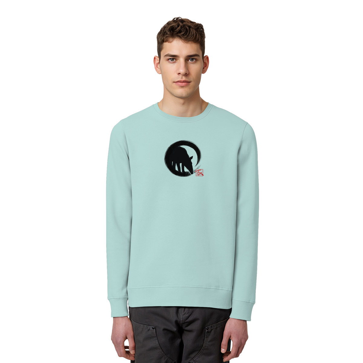 Zen Tapir im japanischen Enso Kreis - Organic Basic Unisex Sweatshirt