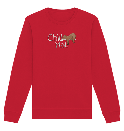 Chill Mal schläfriger Braunbär - Organic Basic Unisex Sweatshirt