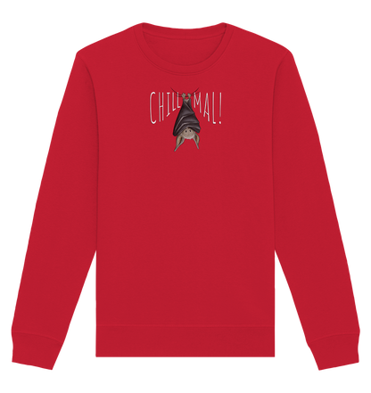 Chill Mal gemütliche Fledermaus - Organic Basic Unisex Sweatshirt
