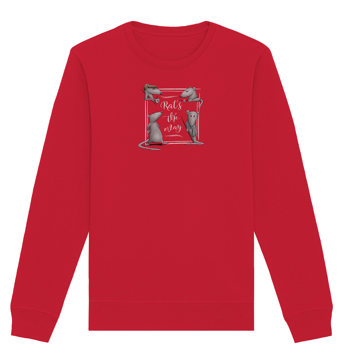 Rat’s The Way Kaffeehaus Ratten - Organic Basic Unisex Sweatshirt