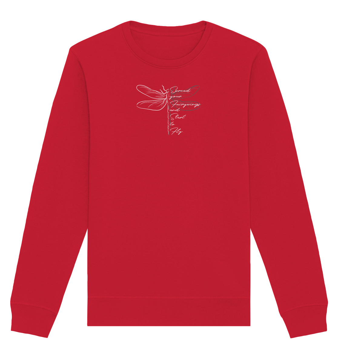 Breite die Flügel aus und flieg los | Libelle - Organic Basic Unisex Sweatshirt