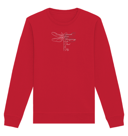 Breite die Flügel aus und flieg los | Libelle - Organic Basic Unisex Sweatshirt