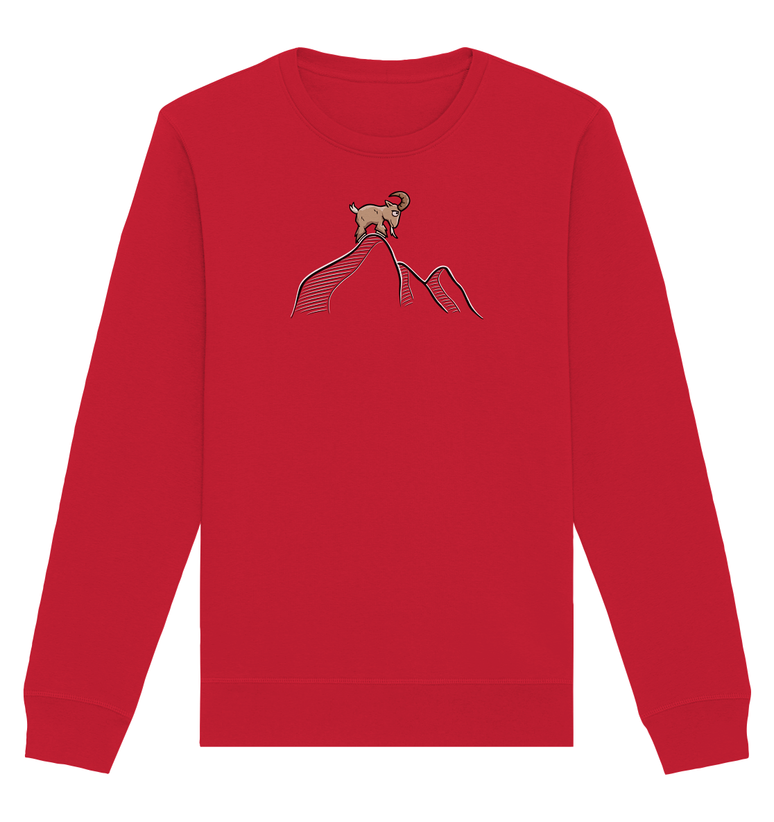 Ziegenbock in den Bergen - Organic Basic Unisex Sweatshirt