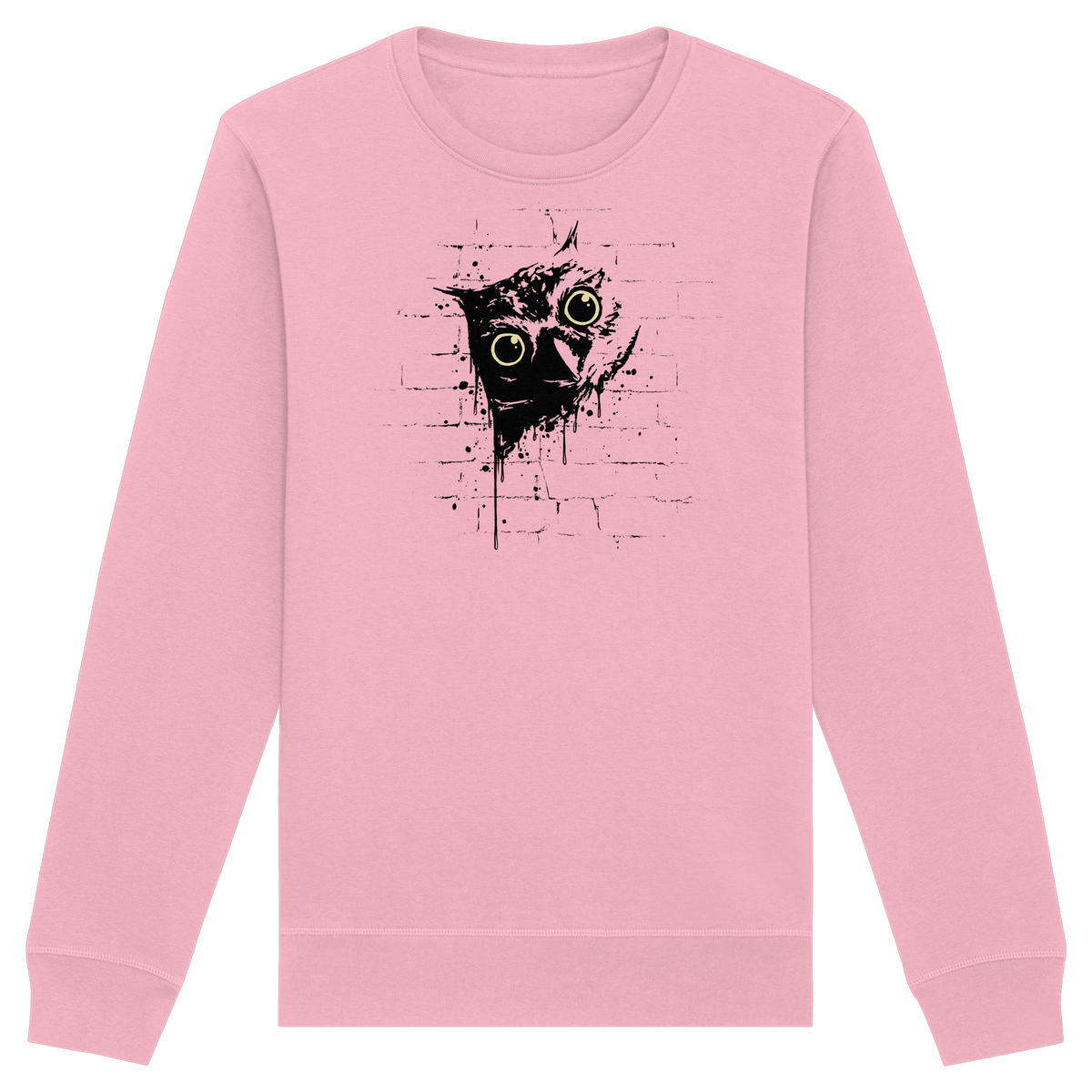 Lässige Street Art Eule - Organic Basic Unisex Sweatshirt