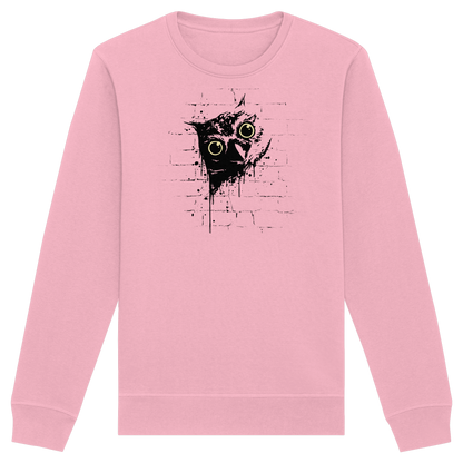Lässige Street Art Eule - Organic Basic Unisex Sweatshirt