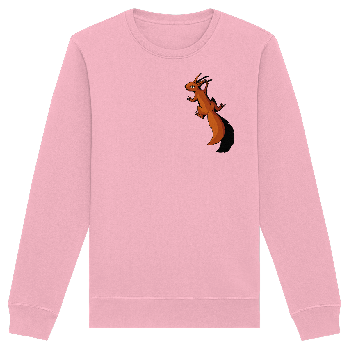 Süßes Eichhörnchen klettert - Organic Basic Unisex Sweatshirt