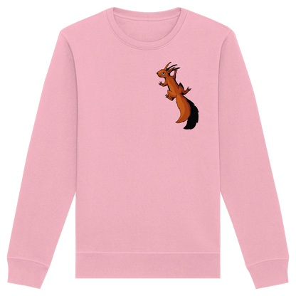 Süßes Eichhörnchen klettert - Organic Basic Unisex Sweatshirt