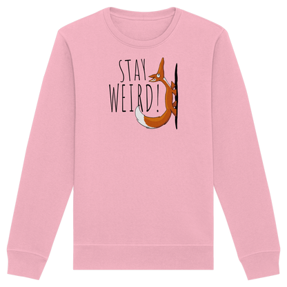 Stay Weird! Schräger Fuchs - Organic Basic Unisex Sweatshirt