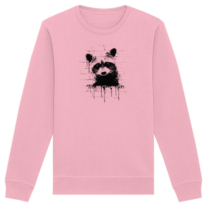 Funky Street Art Waschbär - Organic Basic Unisex Sweatshirt
