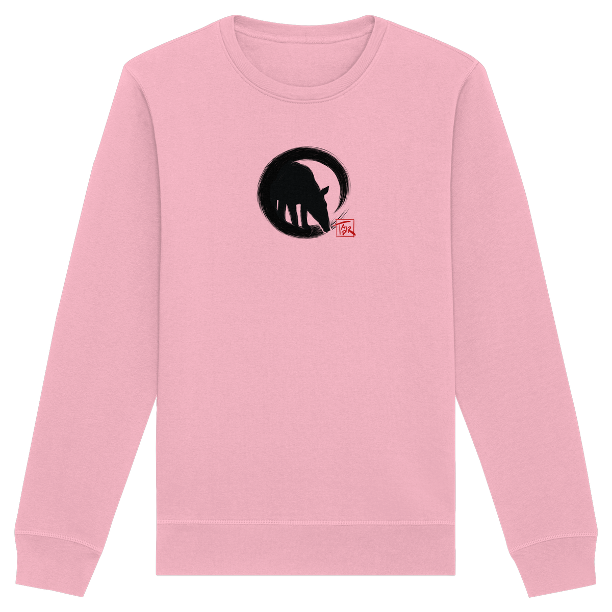 Zen Tapir im japanischen Enso Kreis - Organic Basic Unisex Sweatshirt