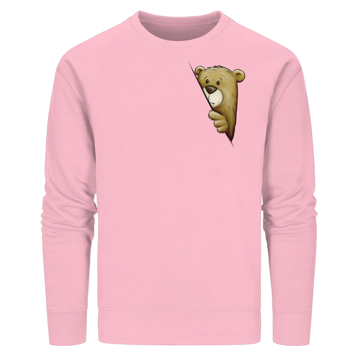 Funky Bär Illustration - Organic Basic Unisex Sweatshirt