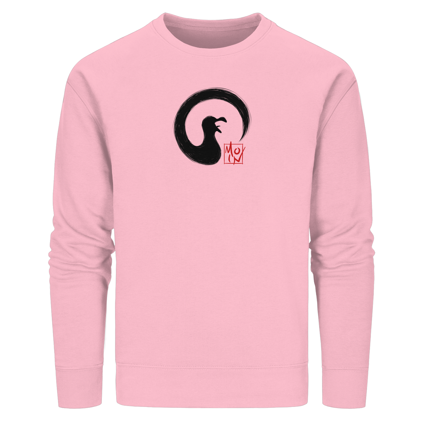 Moin kreischende japanische Enso Möwe - Organic Basic Unisex Sweatshirt