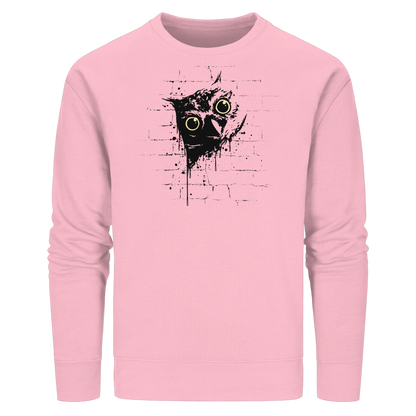 Lässige Street Art Eule - Organic Basic Unisex Sweatshirt