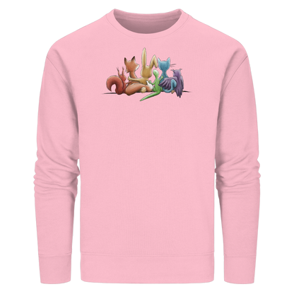 Regenbogen Tiere für Freundschaft, Toleranz und Vielfalt - Organic Basic Unisex Sweatshirt
