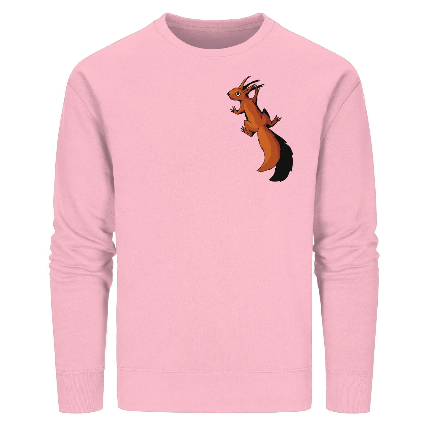 Süßes Eichhörnchen klettert - Organic Basic Unisex Sweatshirt
