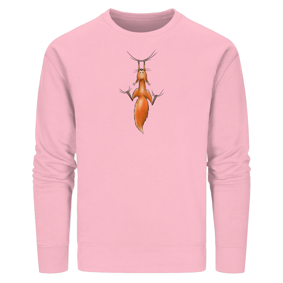 Rotes Eichhörnchen hängt ab - Organic Basic Unisex Sweatshirt