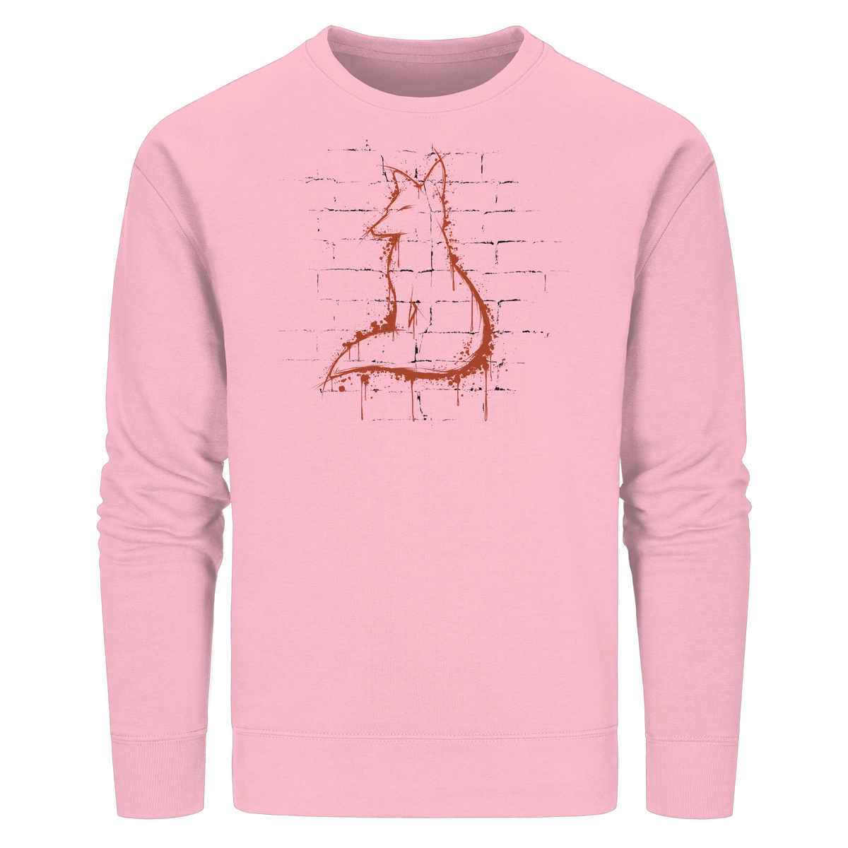 Street Art Fuchs Silhouette - Organic Basic Unisex Sweatshirt