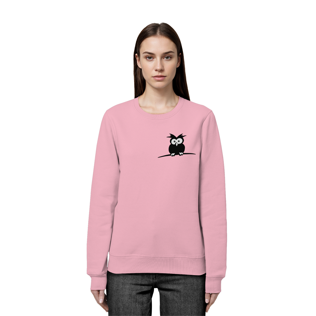 Kleine struppige Eule - Organic Basic Unisex Sweatshirt