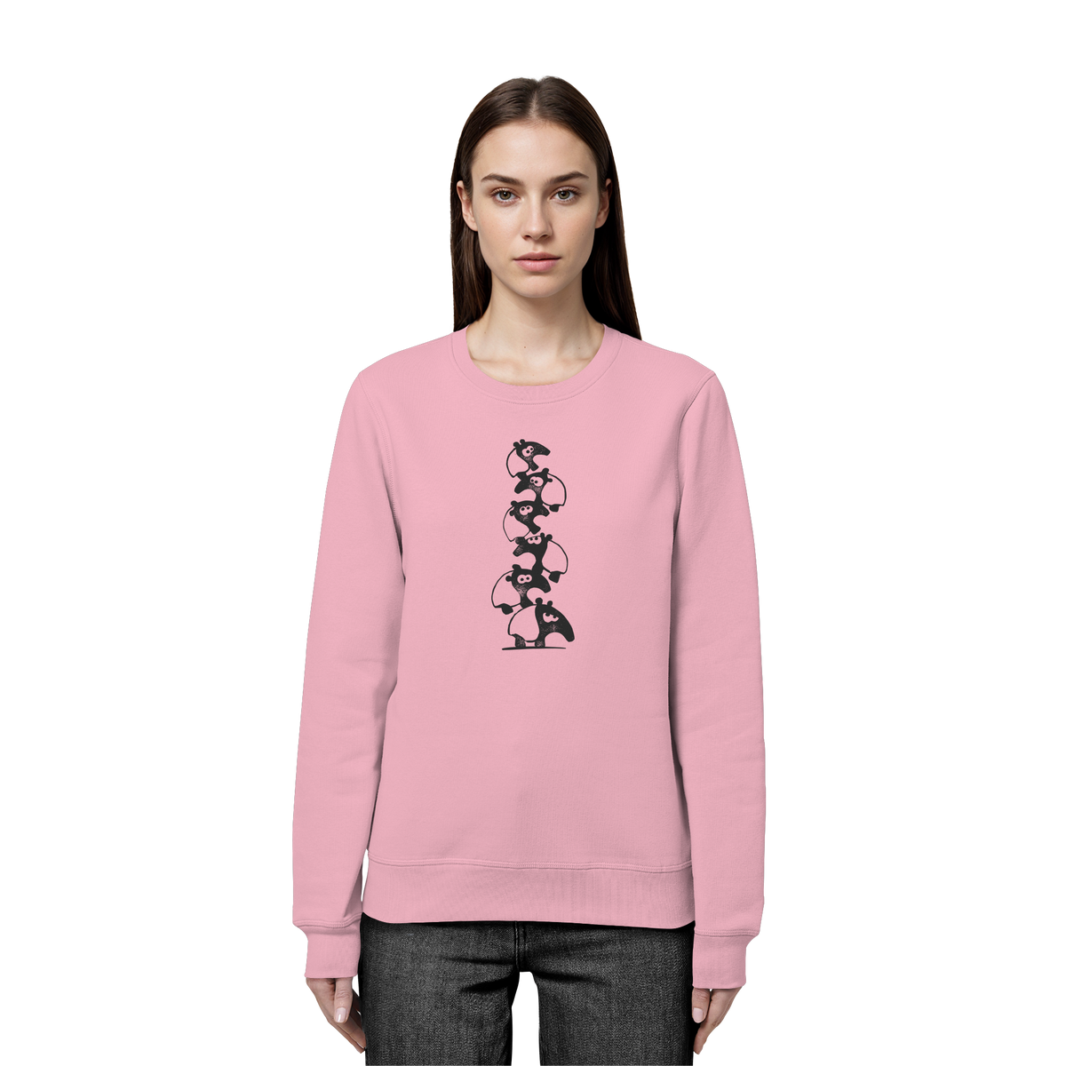 Lustiger Haufen aus Schabracken-Tapiren - Organic Basic Unisex Sweatshirt