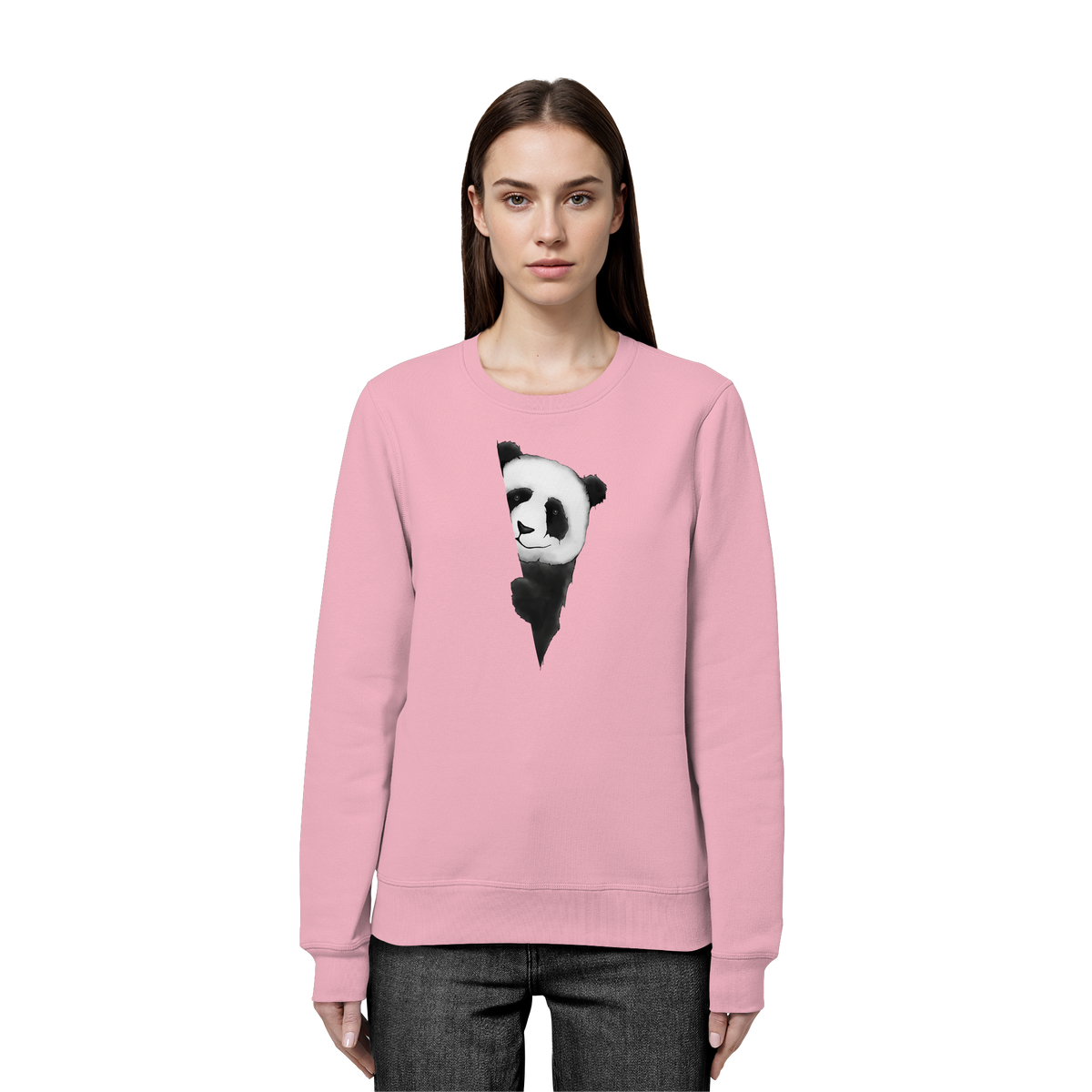 Panda Bär Illustration - Organic Basic Unisex Sweatshirt