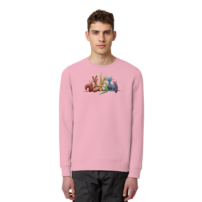 Regenbogen Tiere für Freundschaft, Toleranz und Vielfalt - Organic Basic Unisex Sweatshirt