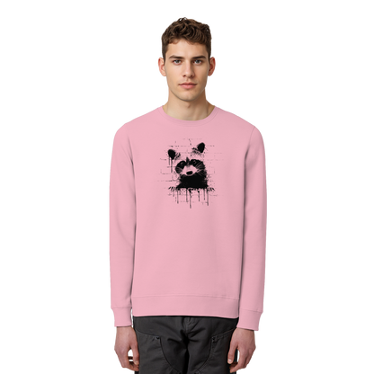 Funky Street Art Waschbär - Organic Basic Unisex Sweatshirt