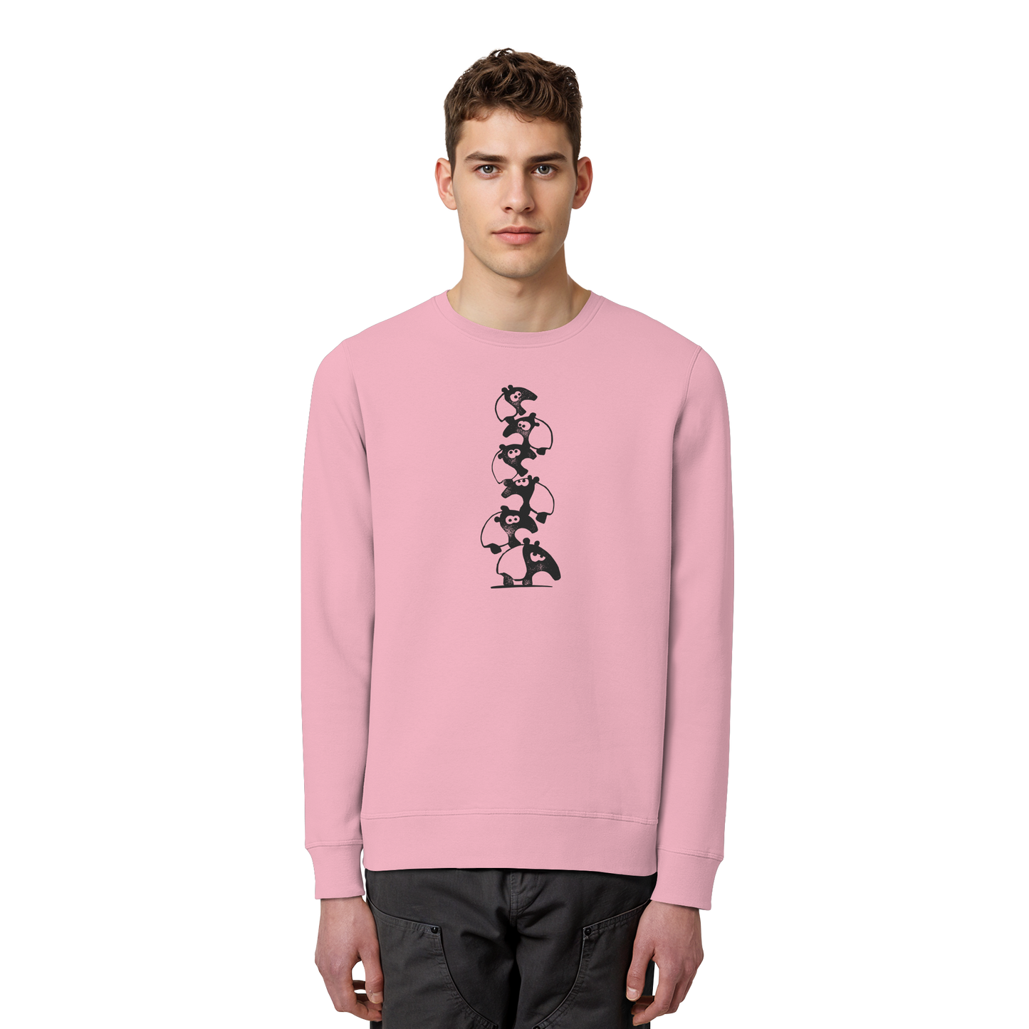 Lustiger Haufen aus Schabracken-Tapiren - Organic Basic Unisex Sweatshirt