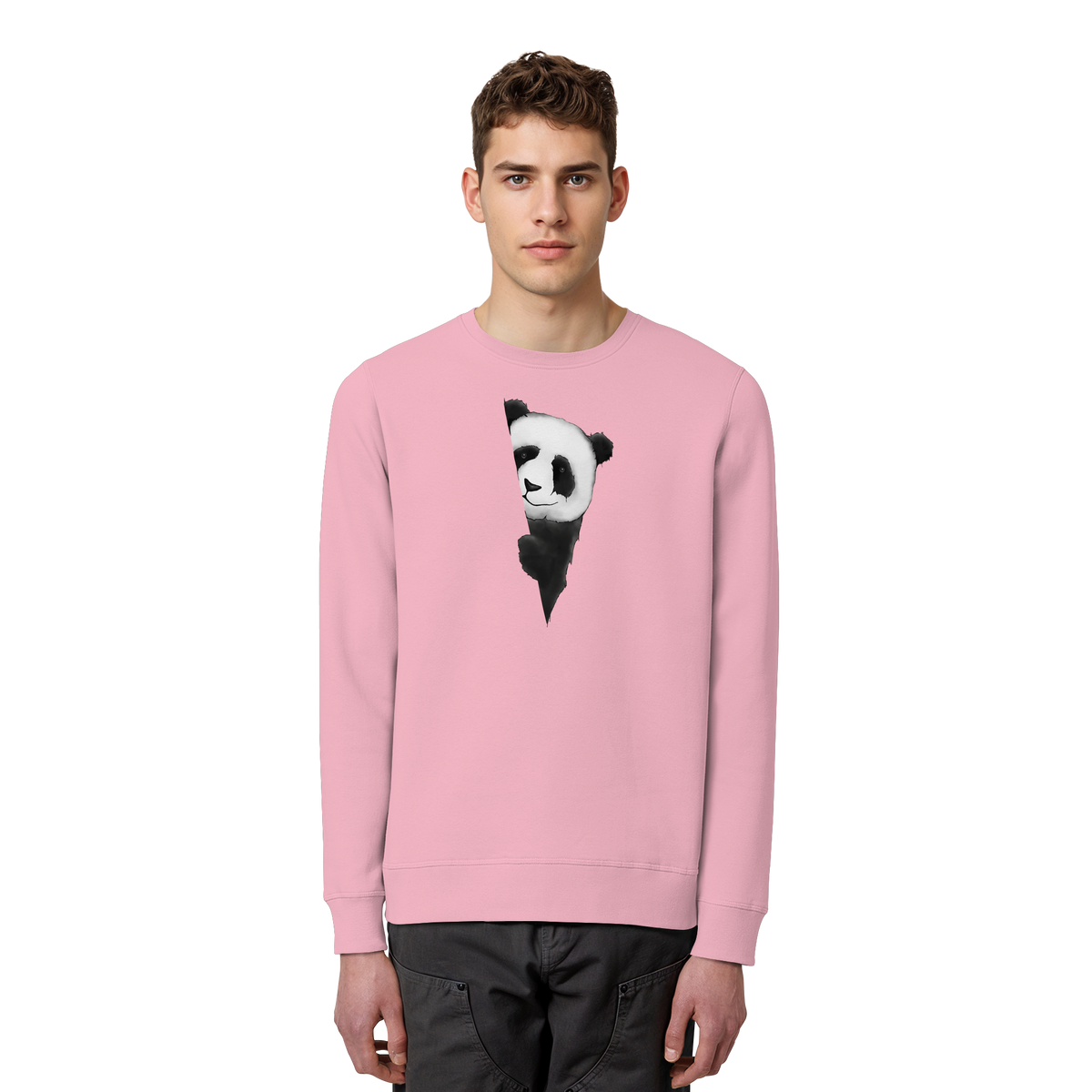 Panda Bär Illustration - Organic Basic Unisex Sweatshirt