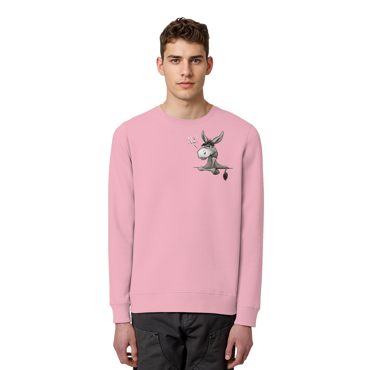 Nö! Störrischer Esel - Organic Basic Unisex Sweatshirt