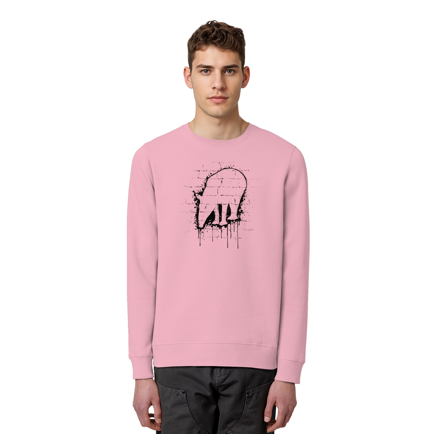 Urban Street Art Tapir Silhouette - Organic Basic Unisex Sweatshirt