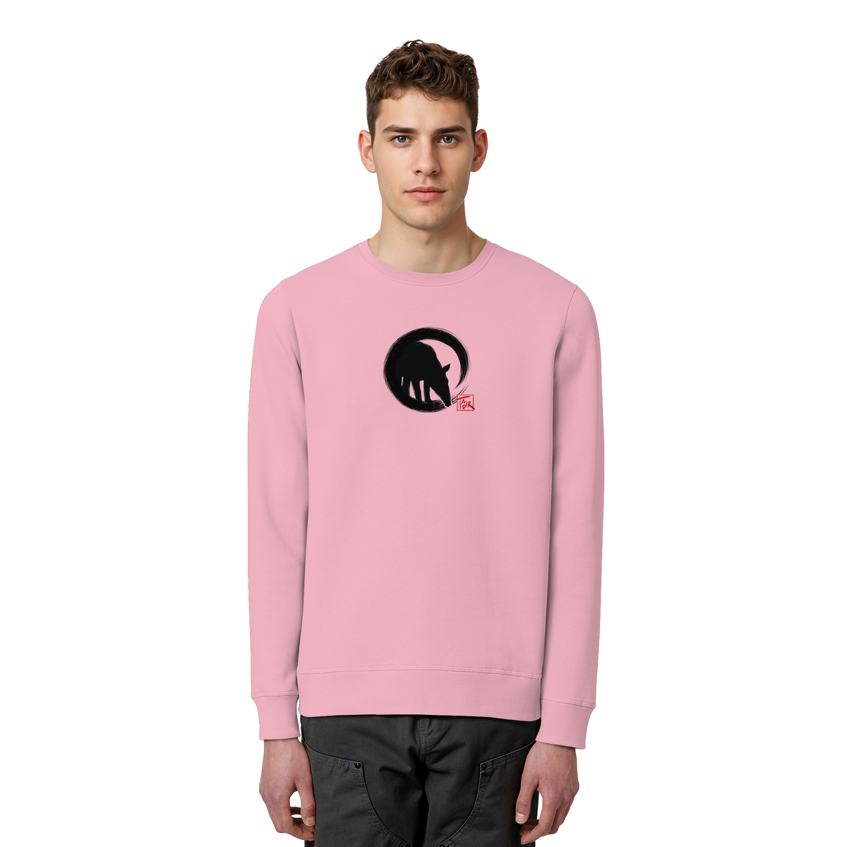 Zen Tapir im japanischen Enso Kreis - Organic Basic Unisex Sweatshirt